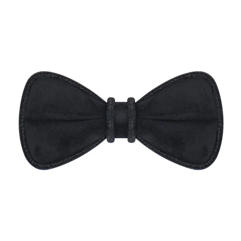 Men's Velvet Decorative Bling Edge Bow Tie - Image 10
