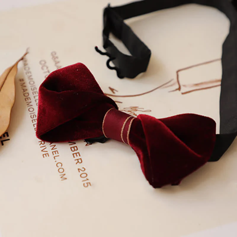 Men's Advanced Velvet Twist Bow Tie - Image 10