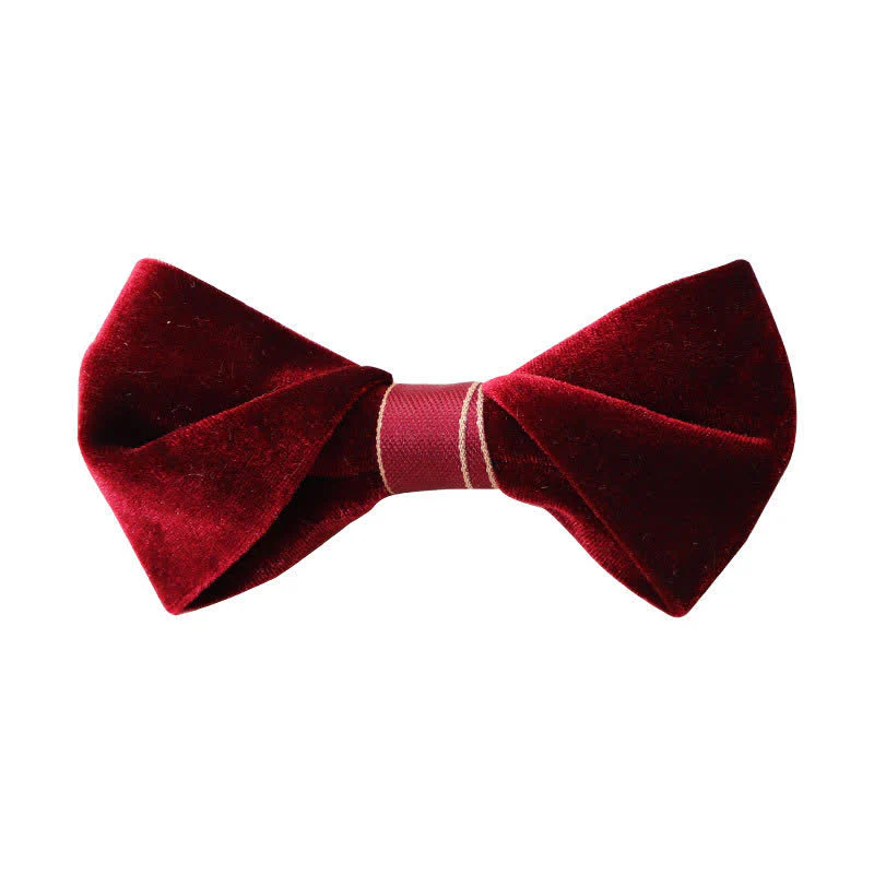 Men's Advanced Velvet Twist Bow Tie - Image 11
