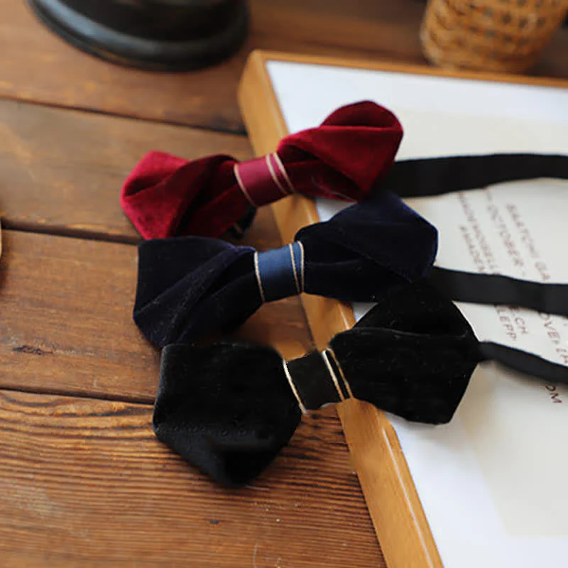 Men's Advanced Velvet Twist Bow Tie - Image 13