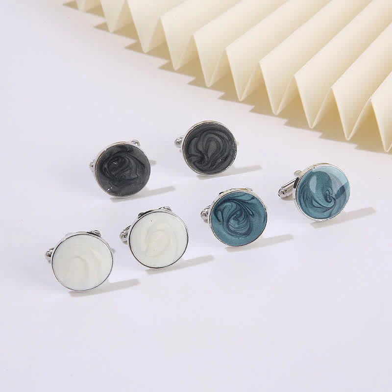 Men's Versatile Round Style Shirt Cufflinks - Image 6