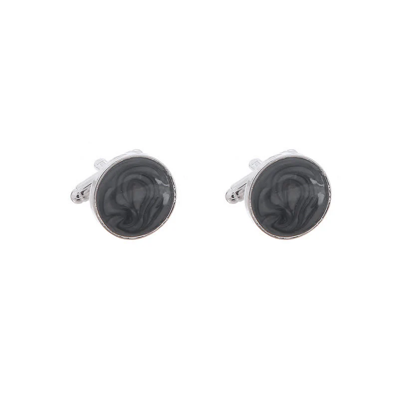 Men's Versatile Round Style Shirt Cufflinks - Image 8