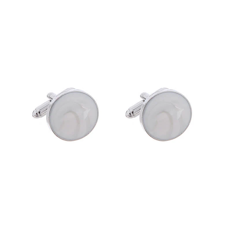 Men's Versatile Round Style Shirt Cufflinks - Image 9