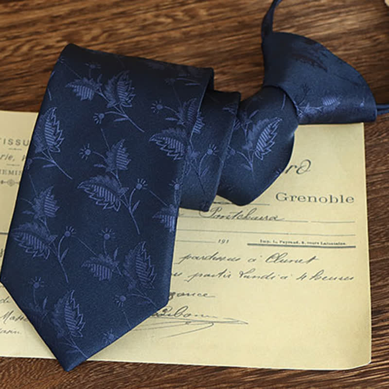 Men's Vintage Art Floral Pattern Necktie - Image 24