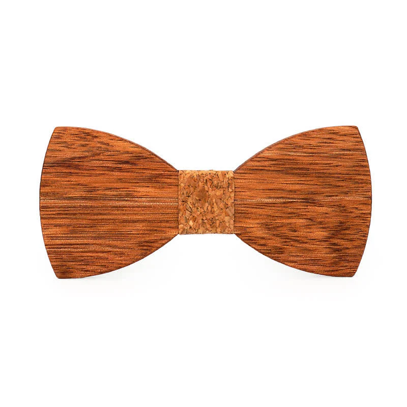Men's Vintage Begonia Wooden Bow Tie - Image 12