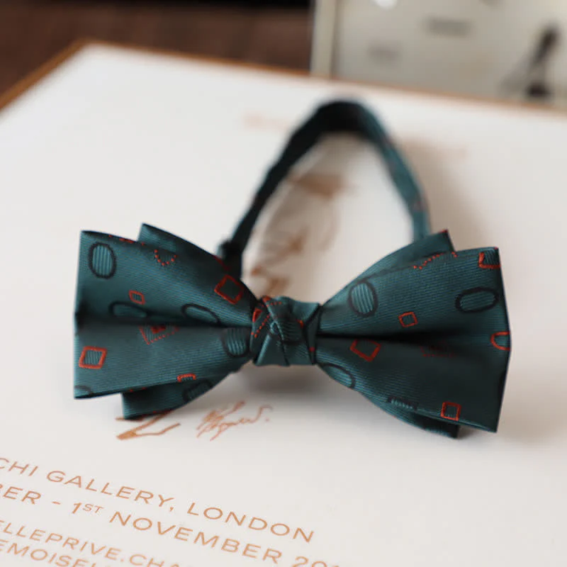 Men's Vintage Floral Pattern Wedding Suit Bow Tie - Image 15