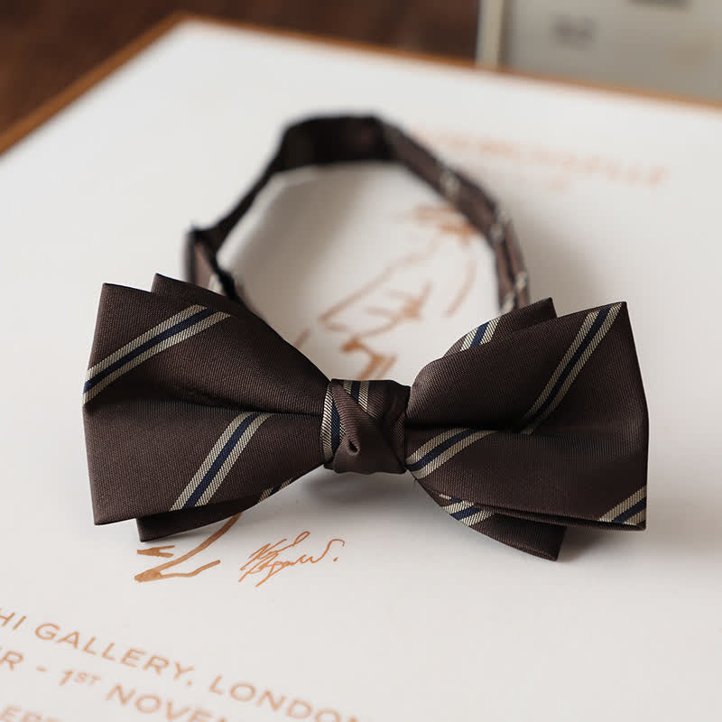 Men's Vintage Floral Pattern Wedding Suit Bow Tie - Image 8
