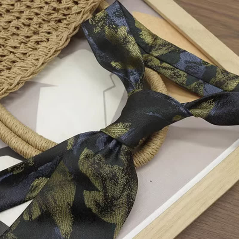 Men's Vintage Floral Printed Casual Wide Necktie - Image 8