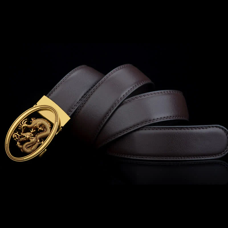 Men's Vintage Flying Dragon Leather Belt - Image 7