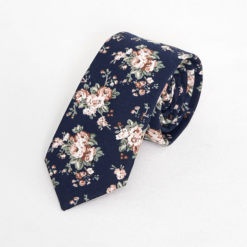 Men's Vintage Liberal Floral Necktie - Image 15