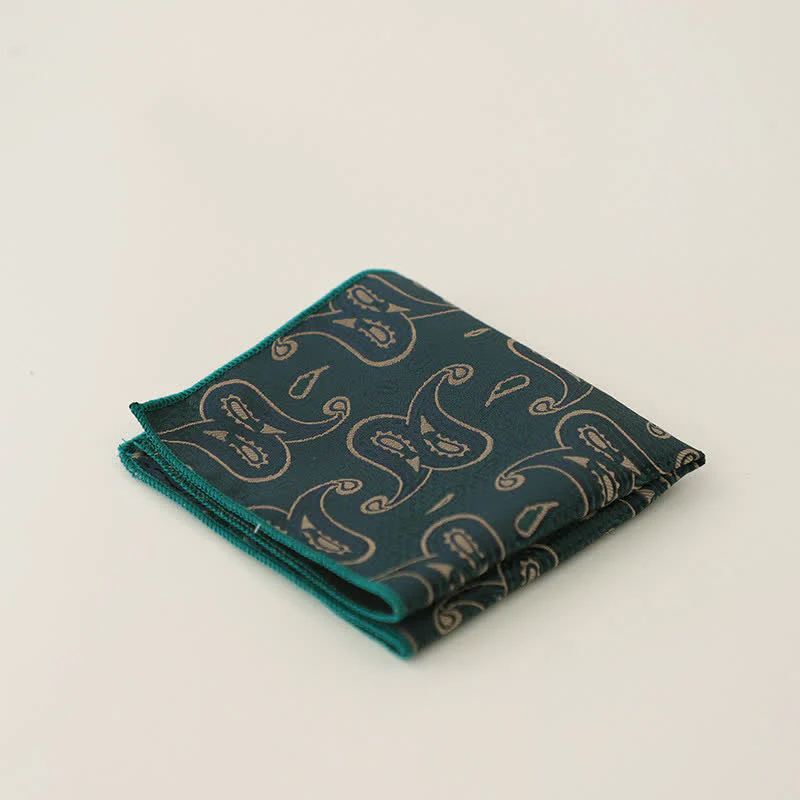 Men's Vintage Multiple Pattern Gentleman Pocket Square - Image 15