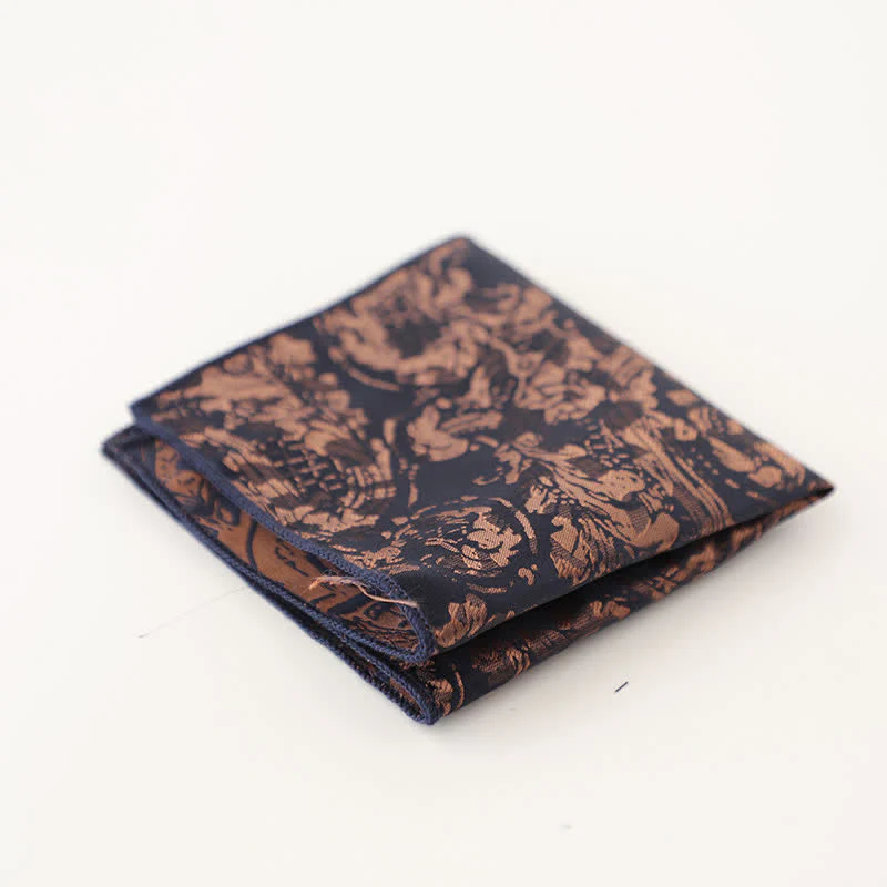Men's Vintage Multiple Pattern Gentleman Pocket Square - Image 20
