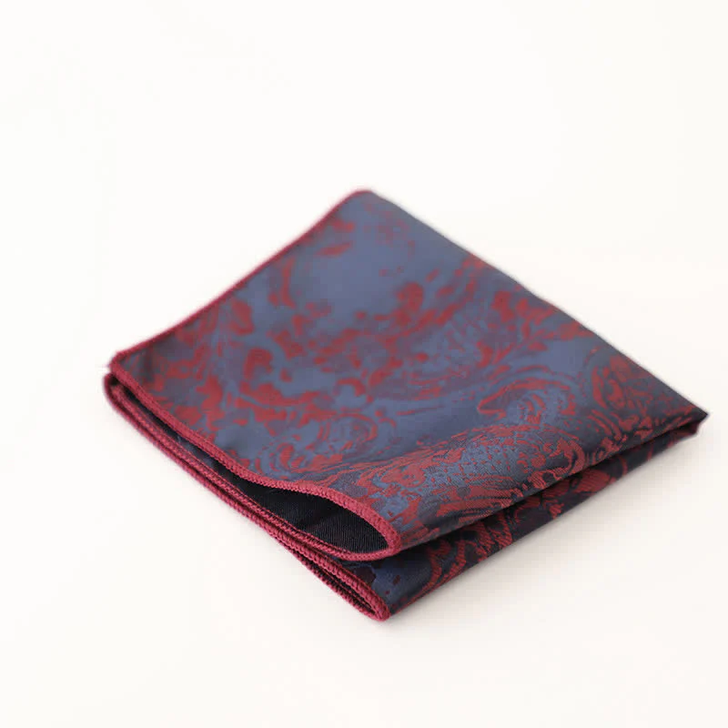 Men's Vintage Multiple Pattern Gentleman Pocket Square - Image 21