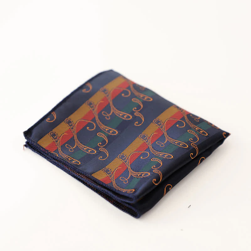 Men's Vintage Multiple Pattern Gentleman Pocket Square - Image 3