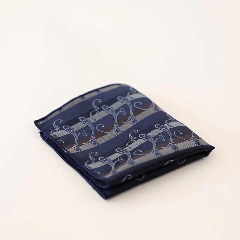 Men's Vintage Multiple Pattern Gentleman Pocket Square - Image 6