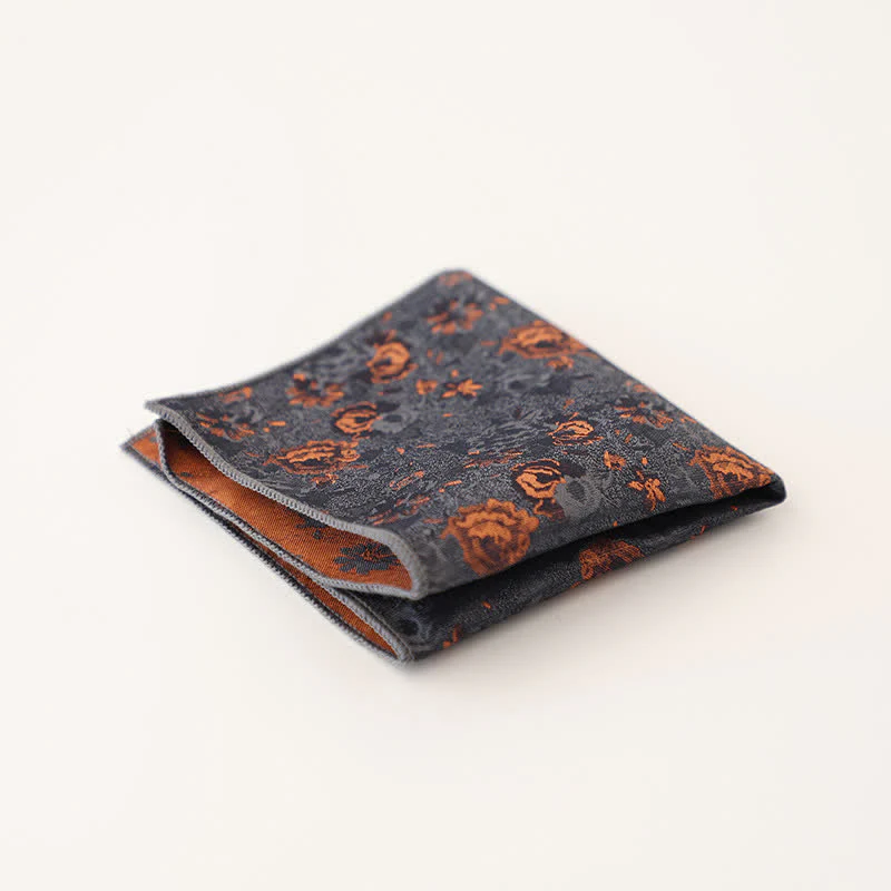 Men's Vintage Multiple Pattern Gentleman Pocket Square - Image 8