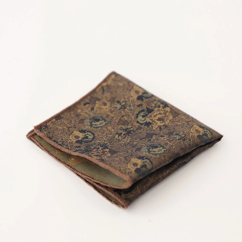 Men's Vintage Multiple Pattern Gentleman Pocket Square - Image 9