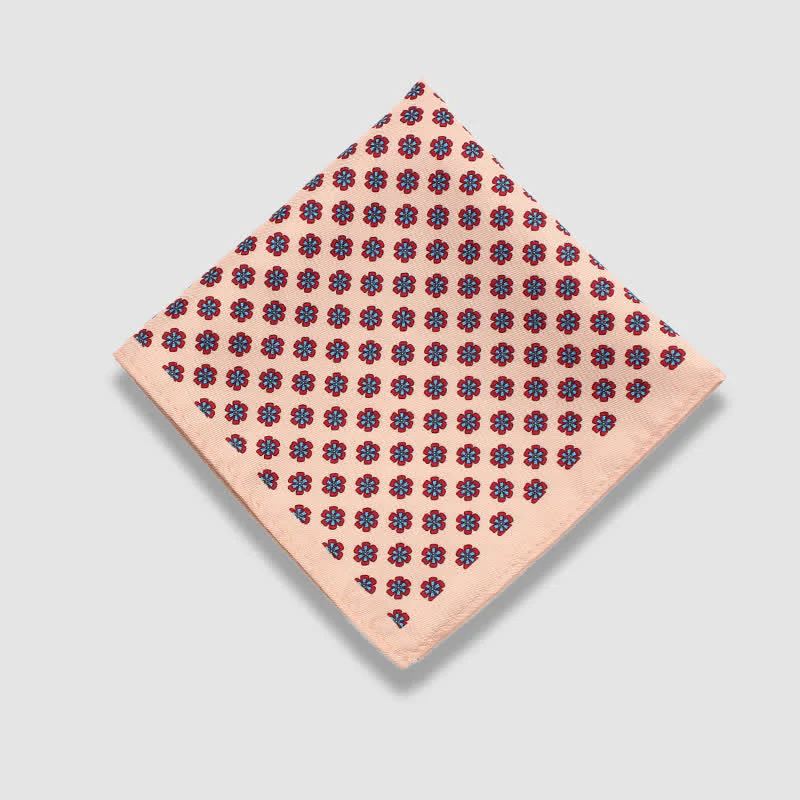 Men's Vintage Paisley Dots Pattern Business Pocket Square - Image 12