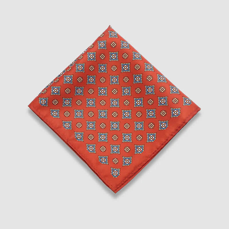 Men's Vintage Paisley Dots Pattern Business Pocket Square - Image 14