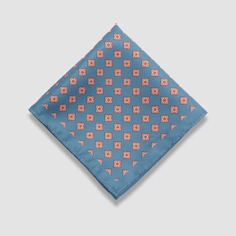 Men's Vintage Paisley Dots Pattern Business Pocket Square - Image 7