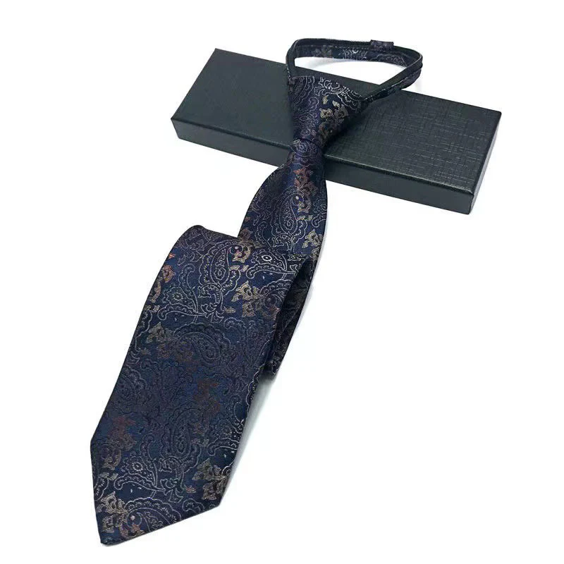 Men's Vintage Pattern Adjustable Pre-tied Necktie - Image 4