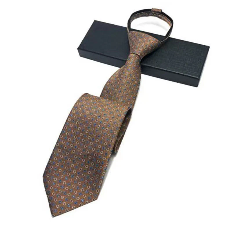 Men's Vintage Pattern Adjustable Pre-tied Necktie - Image 9