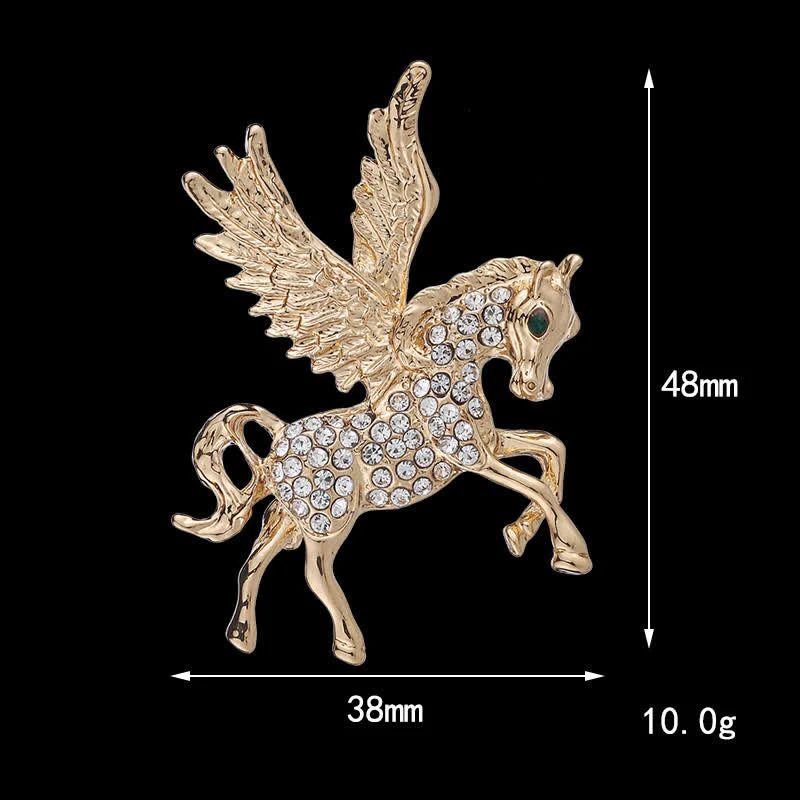 Men's Vintage Pegasus Wings Brooch - Image 4