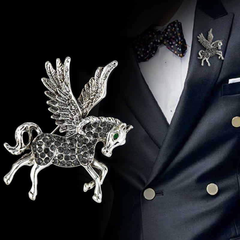 Men's Vintage Pegasus Wings Brooch - Image 5