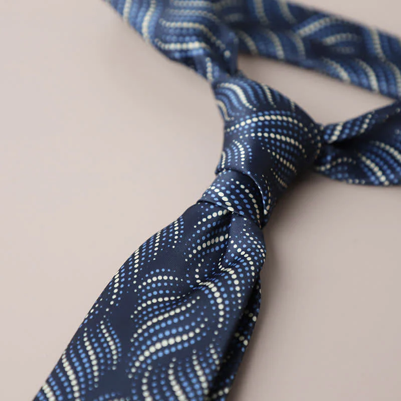 Men's Vintage Street Style Geometric Motif Necktie - Image 16