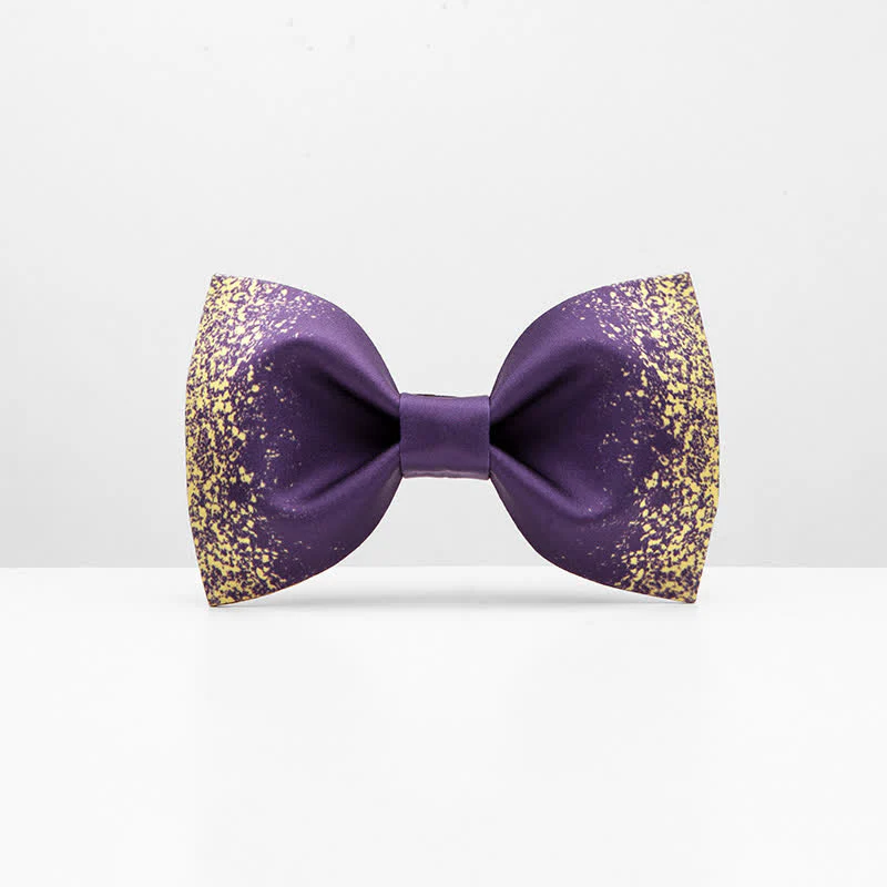 Men's Violet Resplendent Night Sky Bow Tie - Image 4