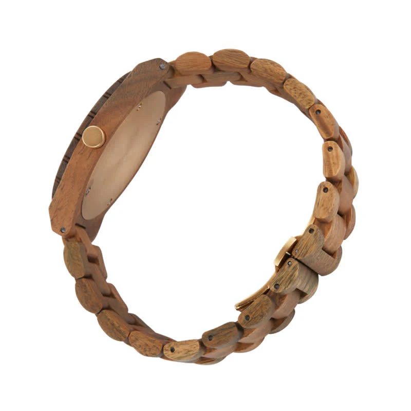 Men's Eco Friendly Wood Two Sub-Dial Wooden Watch - Image 9