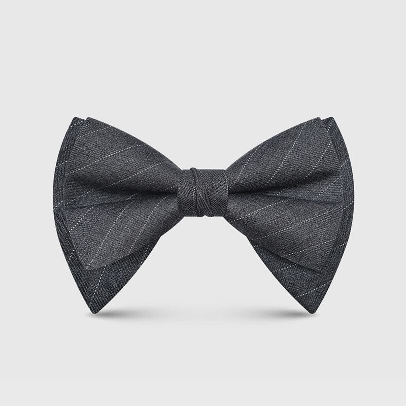 Men's Elegant Large Classic Oversized Pointed Bow Tie - Image 13