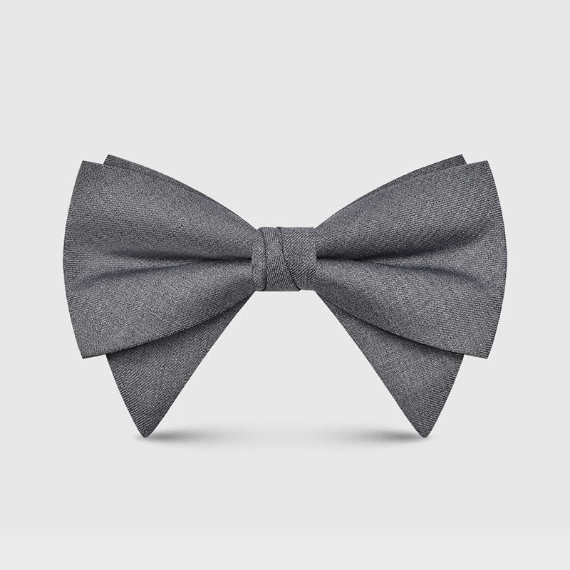 Men's Elegant Large Classic Oversized Pointed Bow Tie - Image 7