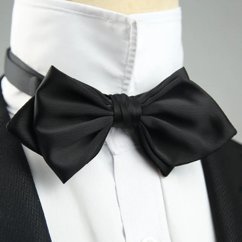Men's Wedding Special Pointed Shape Bow Tie - Image 3