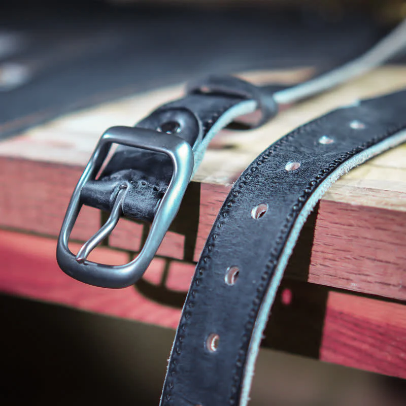 Men's Western Distressed Style Leather Belt - Image 12