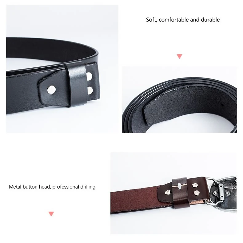 Men's Western Snake Knight's Sword Leather Belt - Image 8