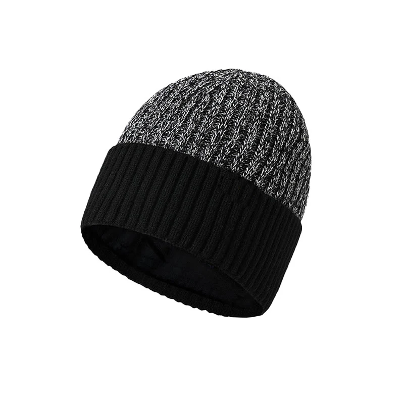 Men's Winter Warm Fleece-Lined Knitted Beanie Hat - Image 3