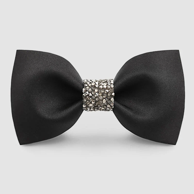 Men's Central Sparkly Accent Bow Tie - Image 5