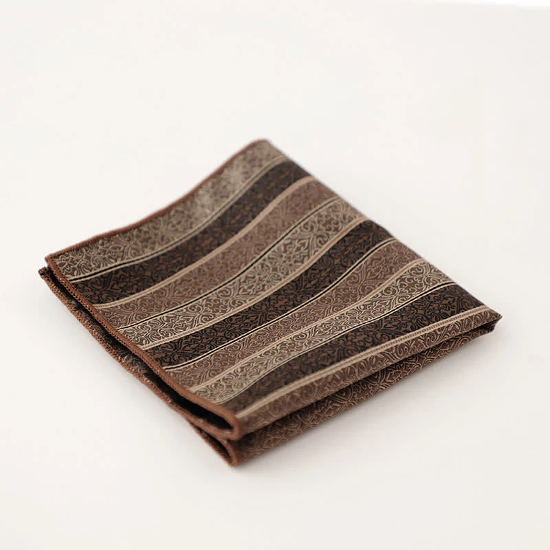 Men's Wonderful Striped Polka Dots Pocket Square - Image 3