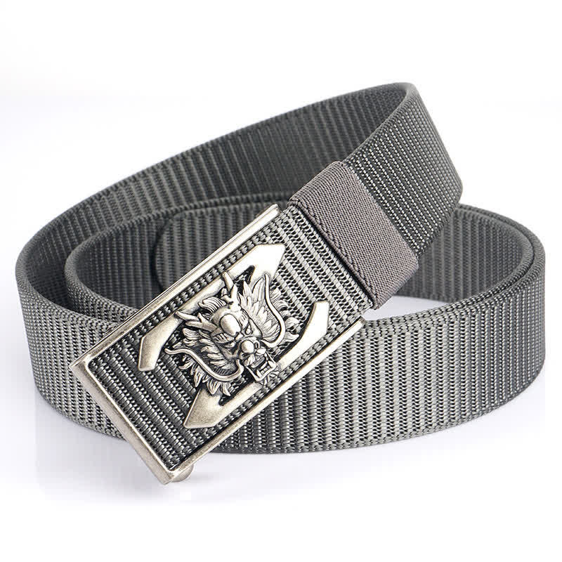 Men's Z Letter Mighty Dragon Nylon Belt - Image 19