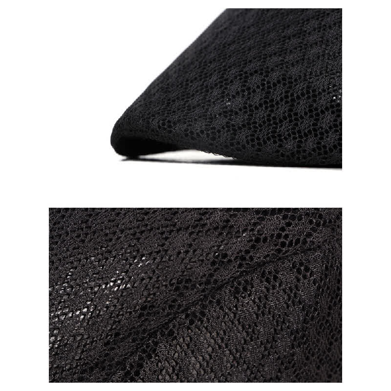 Mesh Summer Solid Color Flat Beret Hat - Image 3