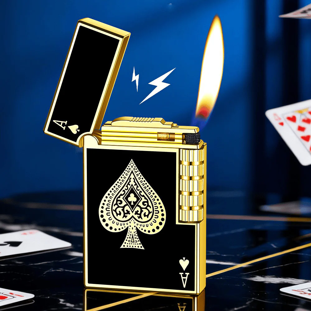 Metal Creative Poker Spades A Butane Lighter - Image 4