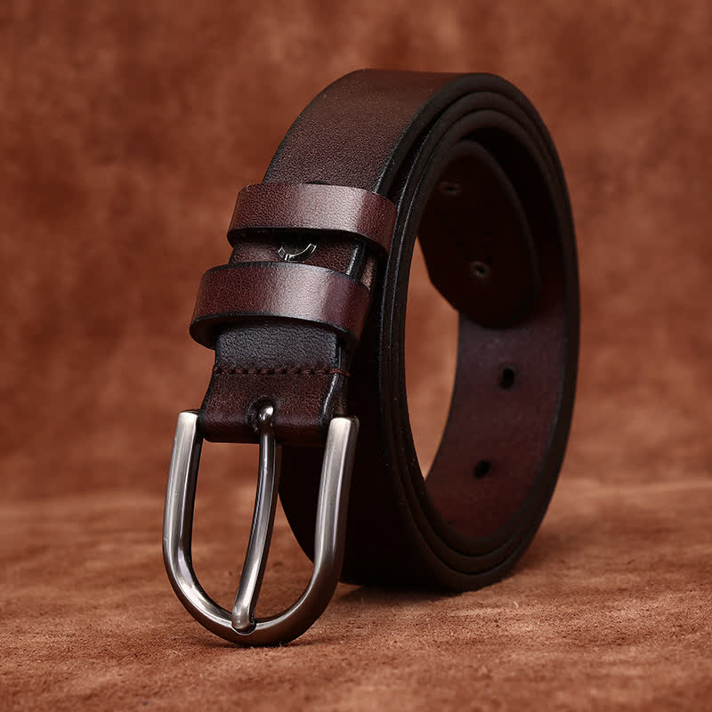 Metal Rivet Fashionable Casual Slim Leather Belt - Image 11