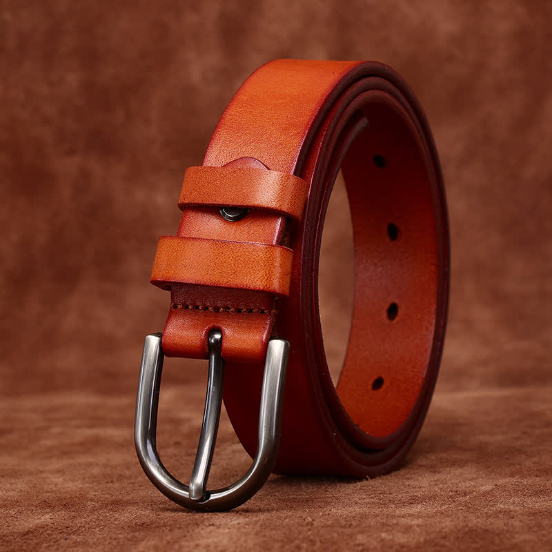 Metal Rivet Fashionable Casual Slim Leather Belt - Image 14