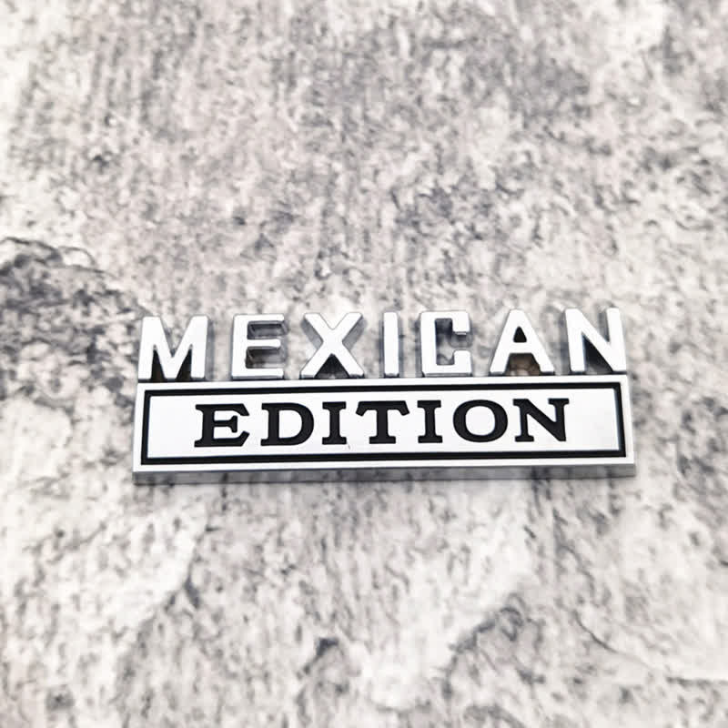 MEXICAN EDITION Metal Sticker Car Badge - Image 2