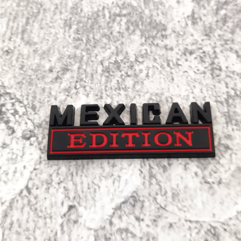 MEXICAN EDITION Metal Sticker Car Badge - Image 6
