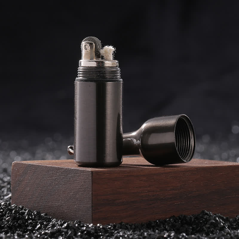 Mini Beer Bottle Shape Refillable Kerosene Lighter - Image 2