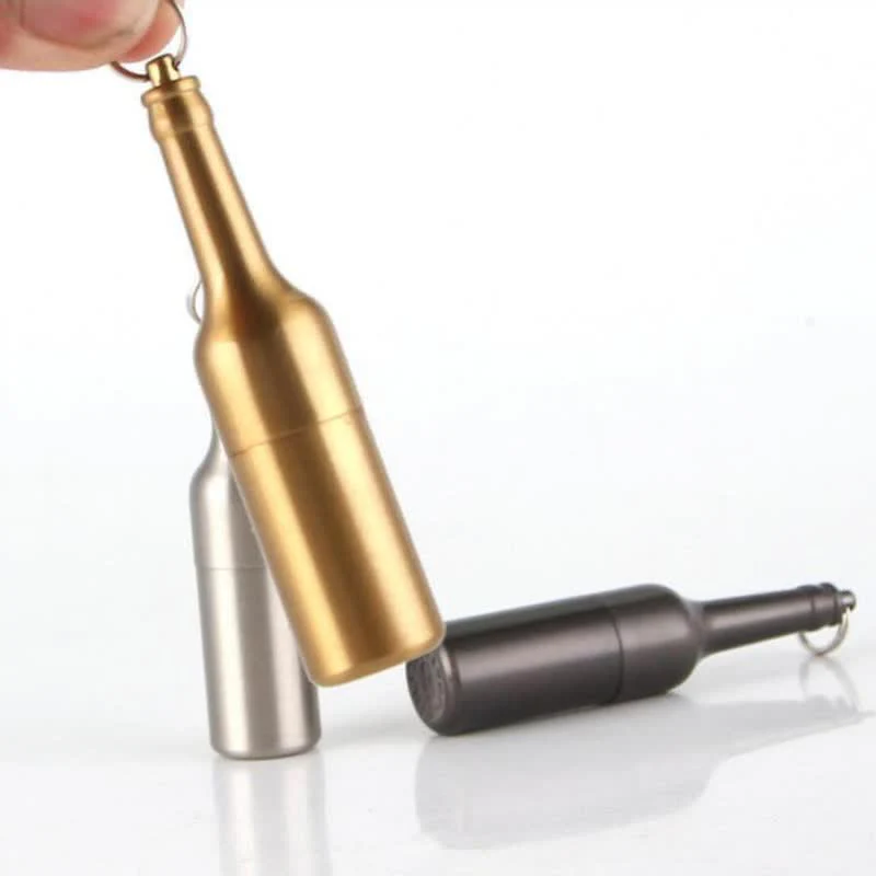 Mini Beer Bottle Shape Refillable Kerosene Lighter - Image 4