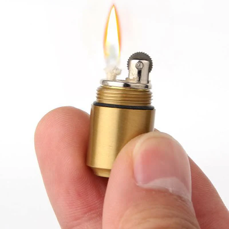 Mini Can Shape Refillable Pendant Kerosene Lighter - Image 4