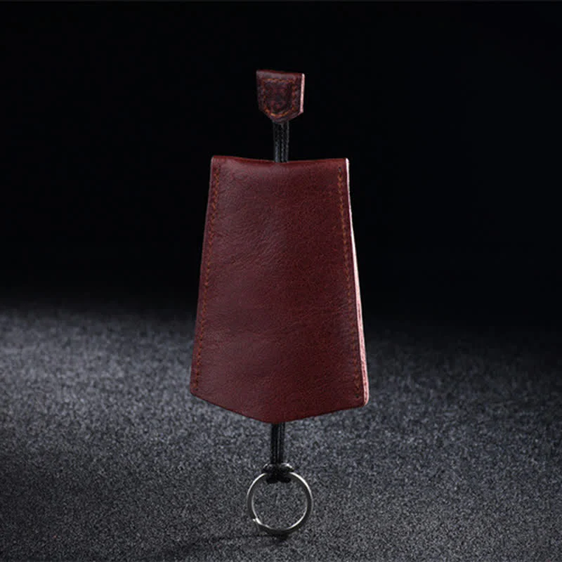 Mini Creative Portable Pull-out Leather Key Case - Image 4